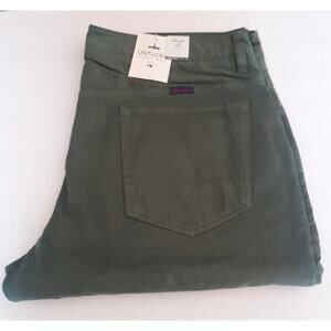 UNTUCKit Men's Renzo Olive Straight Fit Pants‎ 34X32 Cotton/Spandex Stretch